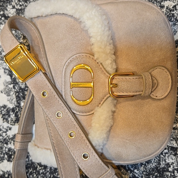 ❤️❤️ Christian Dior Bobby Shearling Suede Mouton Beige 0340, COA included - Picture 11 of 16
